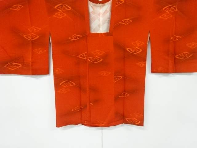 リサイクル　草花模様織出し道行コート